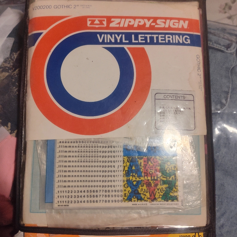 Zippy-Sign Vinyl Lettering Kit